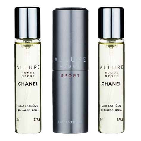 chanel allure homme sport travel refills 20ml|chanel allure sport aftershave.